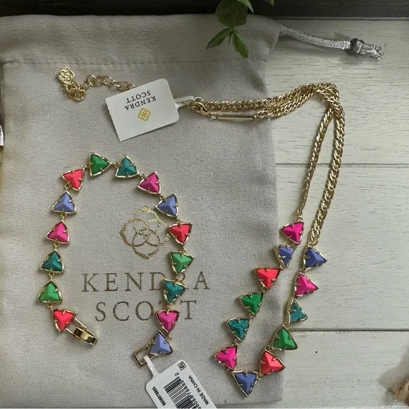 NWT Kendra Scott FIESTA Colorful Limited Edition Single Strand Necklace - Picture 2 of 3